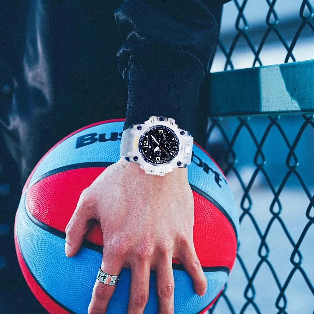 Top sale Relogio skmei 1155b Wholesale 50m waterproof Men Wrist Cheap LED analog Digital Sport Watches