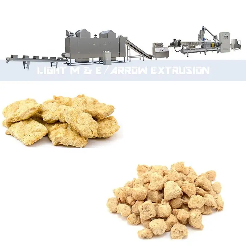 FT75 Automatic Extruded  soya protein Soy Protein Food Making Plant line