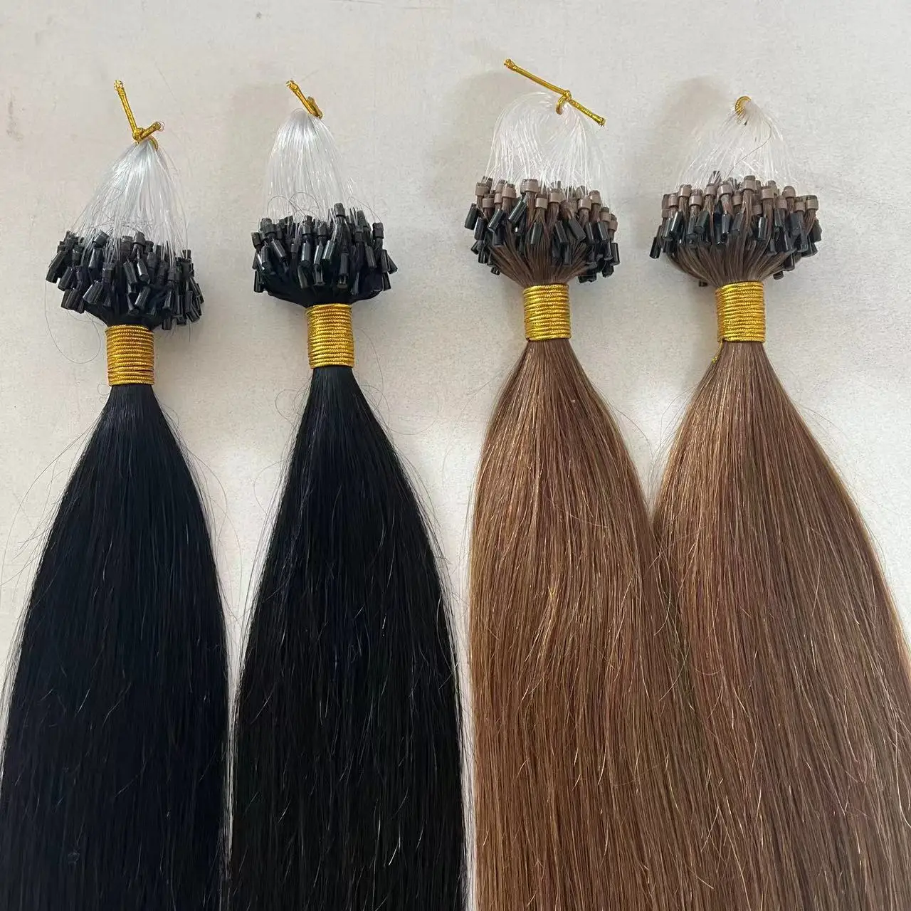 micro rings loop hair extensions Healthy 12A Grade Best Quality Micro Loop Ring Microlink Hair Extensions