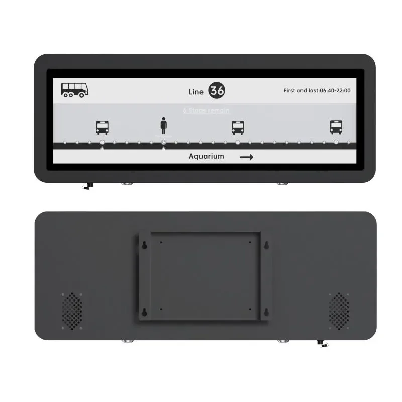 Publish Advertising Outdoor Wall Mounted Bus Station Paper E-reader E-ink Screen