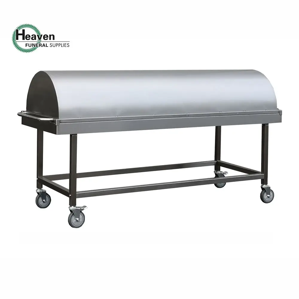 Corpse Cart Funeral Supplies Heavy Duty Mortuary Trolley Autopsy Cart with Cover
