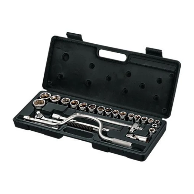 DIY Carbon Steel Socket Wrench Tool Set OEM Customizable Combination Repair Use 1-Year Warranty Case Box Packaging