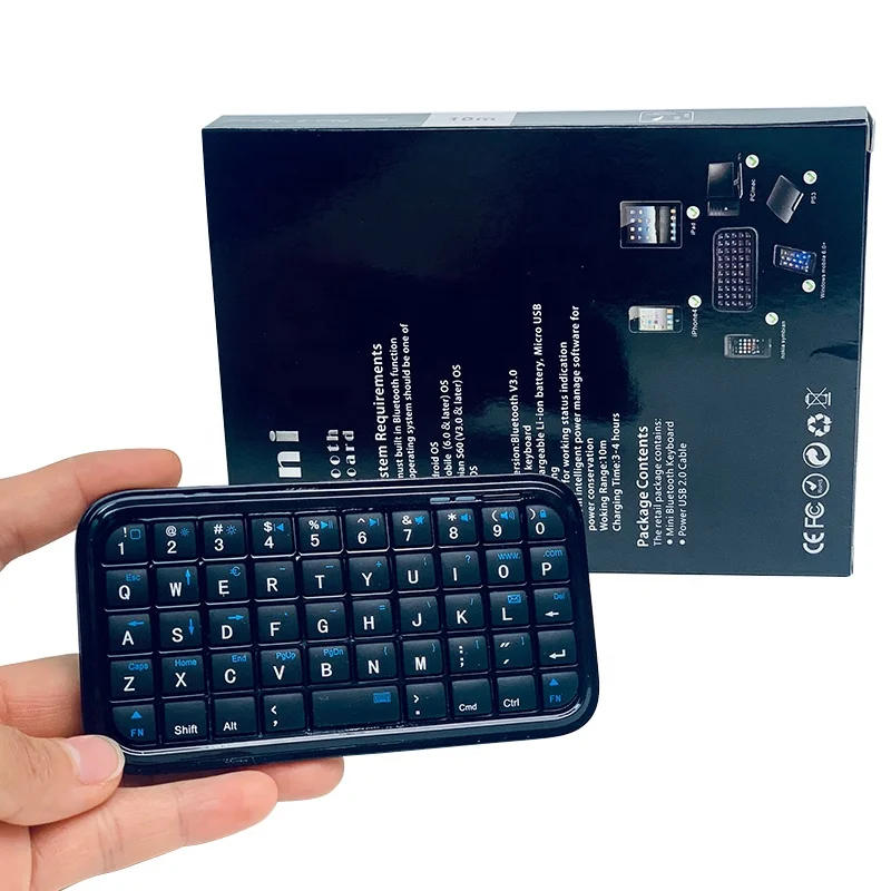 100% Original Brand New Mini Gaming Keyboard Wired Black Keyboard For Cell Phone