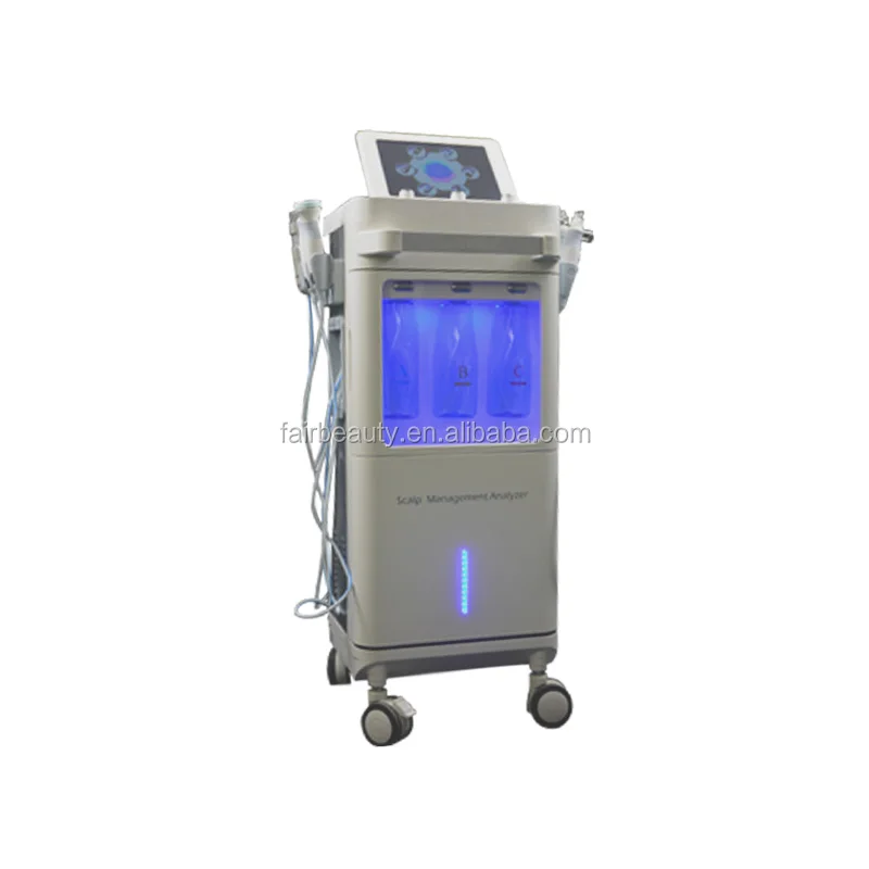 Hydrodermabrasion Skin Scalp Management Hydration Deep Cleaning Skin  Pore Magnifying Examiner Analysis Facial machine