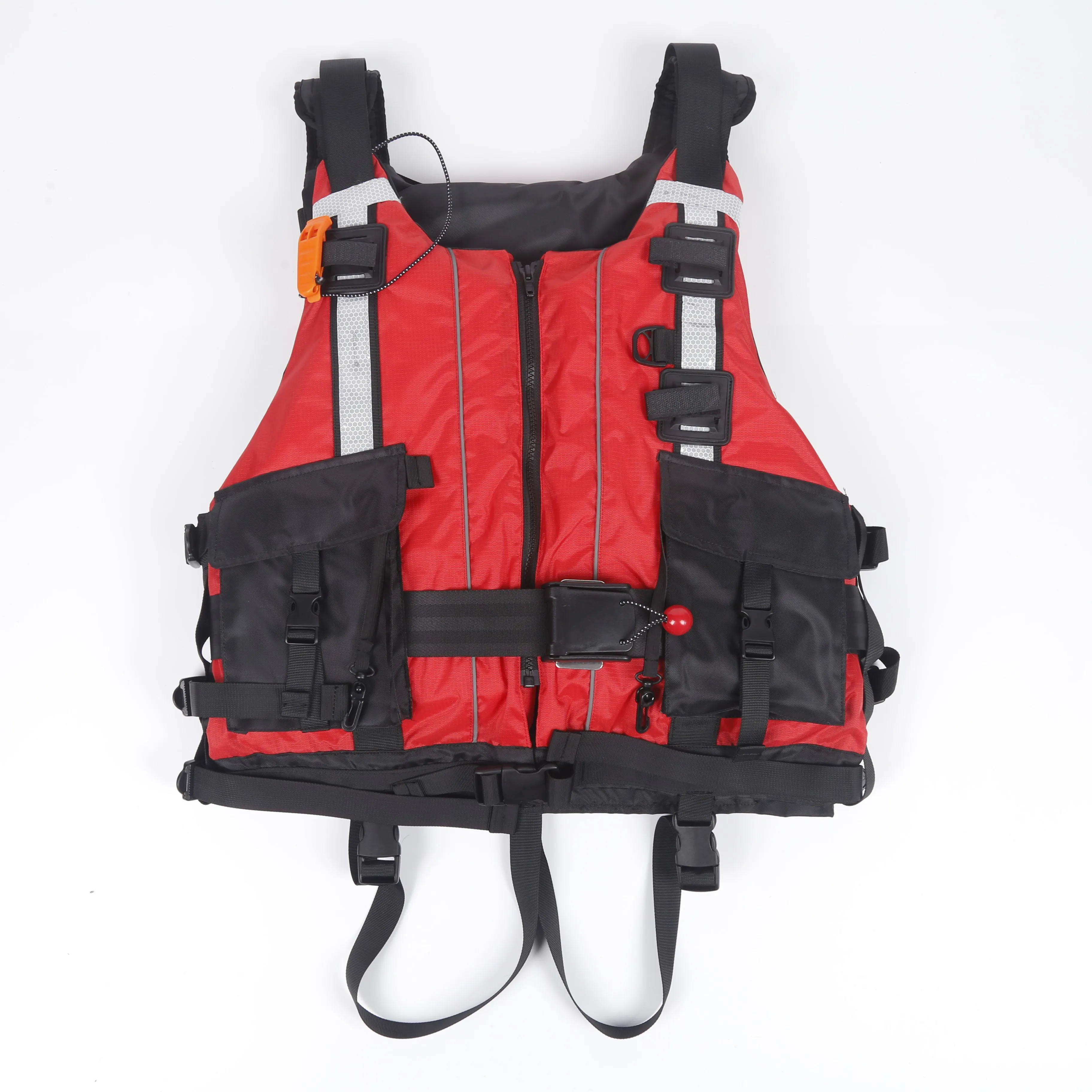 Adult Life Jacket With 120N High Buoyancy for Water Rescue in Rapids Thickened Fabric