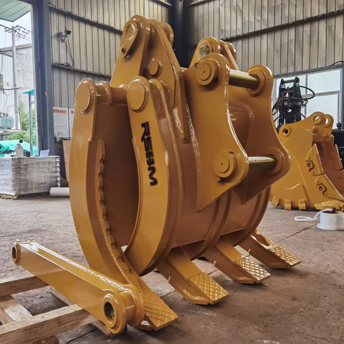RSBM Construction Machinery Attachments Excavator Wood Grapple Log Rotating Grapple for Sale