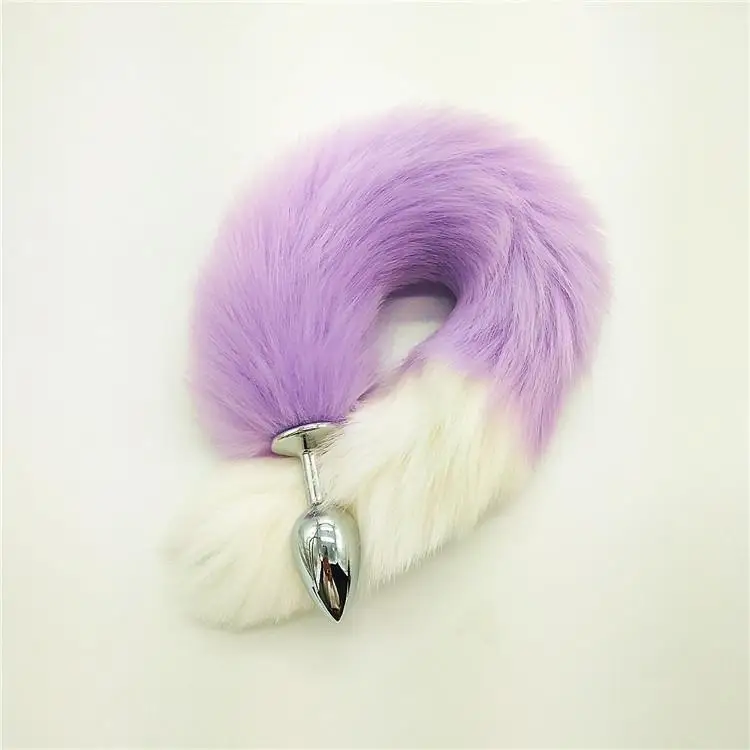 Romance Cosplay False Fox Tail With Metal Anal-Butt Plug Funny Toy Adult Game butt plugs beginner