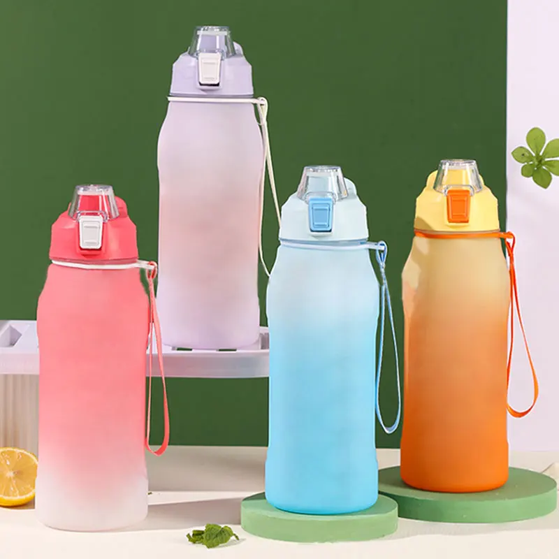 High quality Reusable BPA Free Squeeze Biking Hiking Cycling 600ml Water Bottle Sports Water Bottle with lid