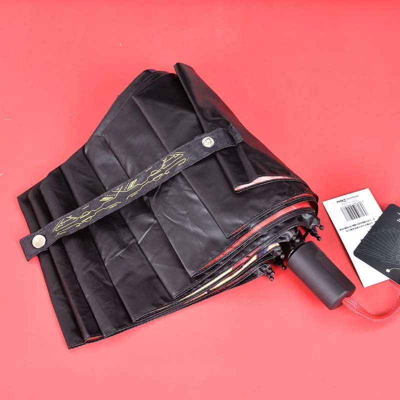 One Piece Anime Umbrella Digital Printed With Black Coated Colorful With Logo Printing Trendy Umbrellas