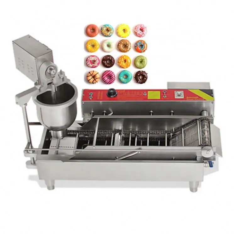 Automatic Donut Fryer Machine Maker Electric Gas Cake Make Mini Jam Bakery Equipment Commercial  Snack Maker factory
