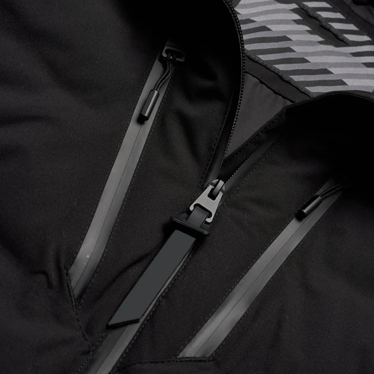 Custom Outdoor Mountain Waterproof Padded Down Coat Hoodie Puffer Bomber Jacket Snow Man Down Jackets