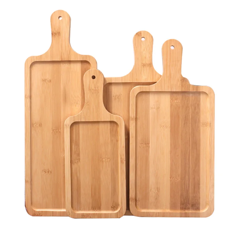 Настраиваемые размерные инновационные бамбуковые Сервировочные доски для суши с ручкой