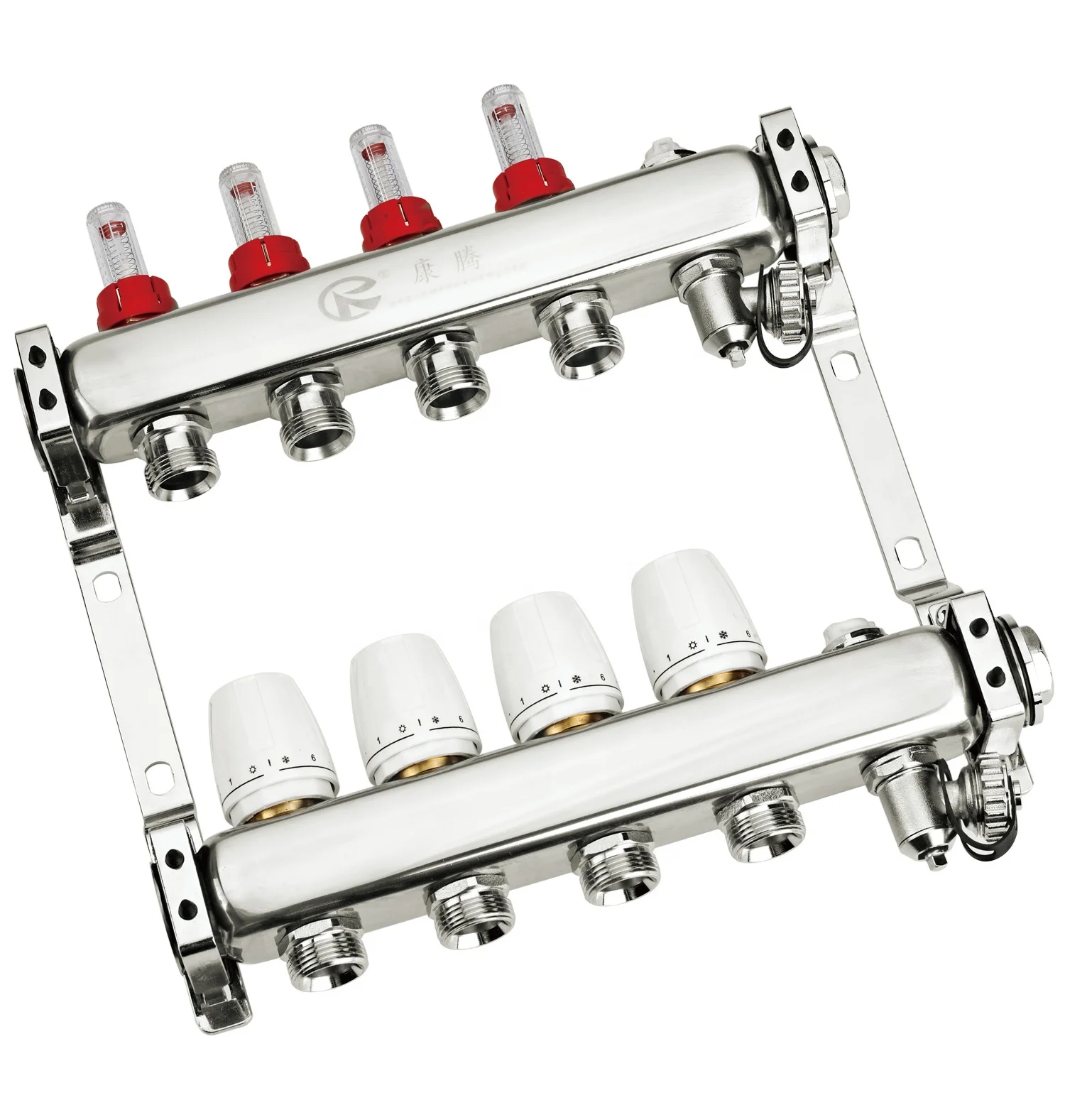 Best Price Pipe Radiant Heating Manifolds 2-12 Loop Stainless Steel Manifold Fitting For Underfloor Heating System