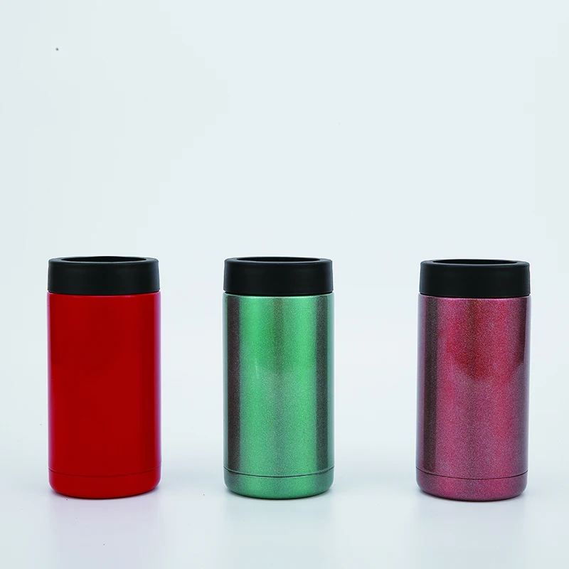 Hot Selling Beverage Cooler Holder  Double Wall Insulated  Stainless Steel Cola Beer Thermos Water Bottle Cola Can