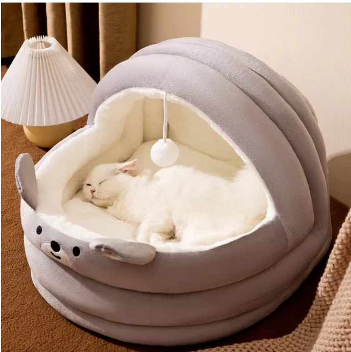 Factory Direct High Quality All-Season Comfortable Cute Look Cat House Bed Scratch-Resistant