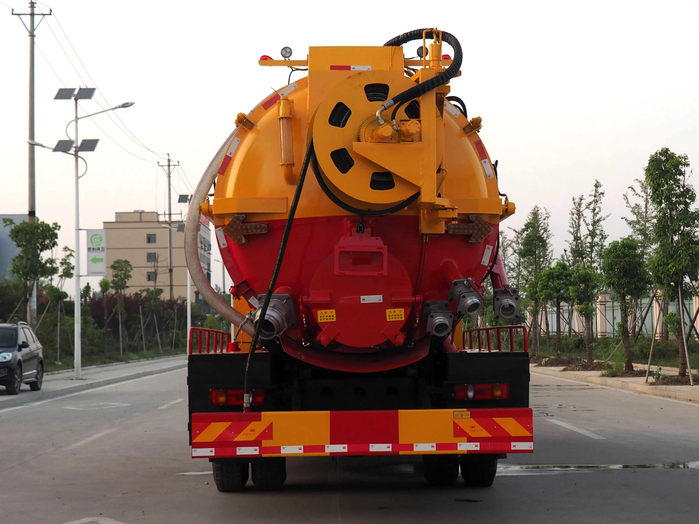 15m3 vacuum sewage suction truck price DONGFENG 6X4 vacuum suction sewage truck high pressure washing truck