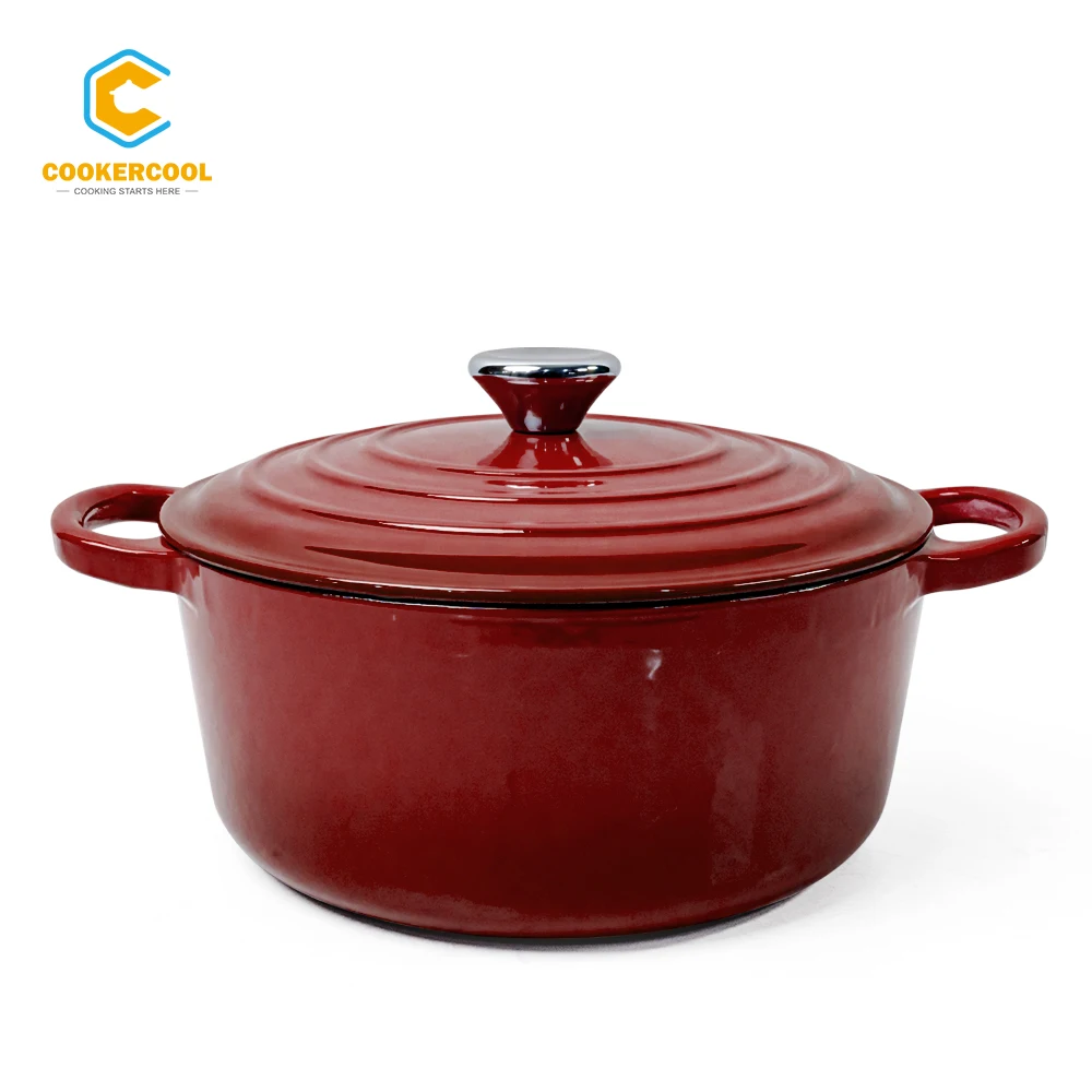 Антипригарная чугунная эмалированная голландская печь Cookercool для газовой электрической индукционной печи лучший