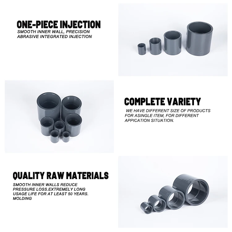 The factory wholesale plumbing materials custom PVC  high quality plastic Names Of PVC CPVC UPVC list of pvc pipe fittings