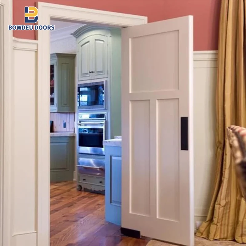 Cheap Price Prehung Wooden Internal HDF Moulded 6 Panel Interior Doors White Primer Doors Fully Finished Doors