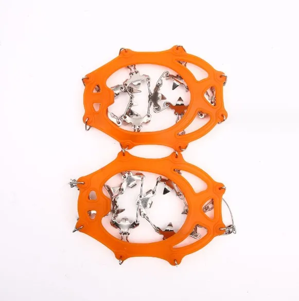 26 teeth ice cleats Snow Shoes Stainless Spikes Traction Cleats Fishing Hiking Walking Mountaineering Climbing