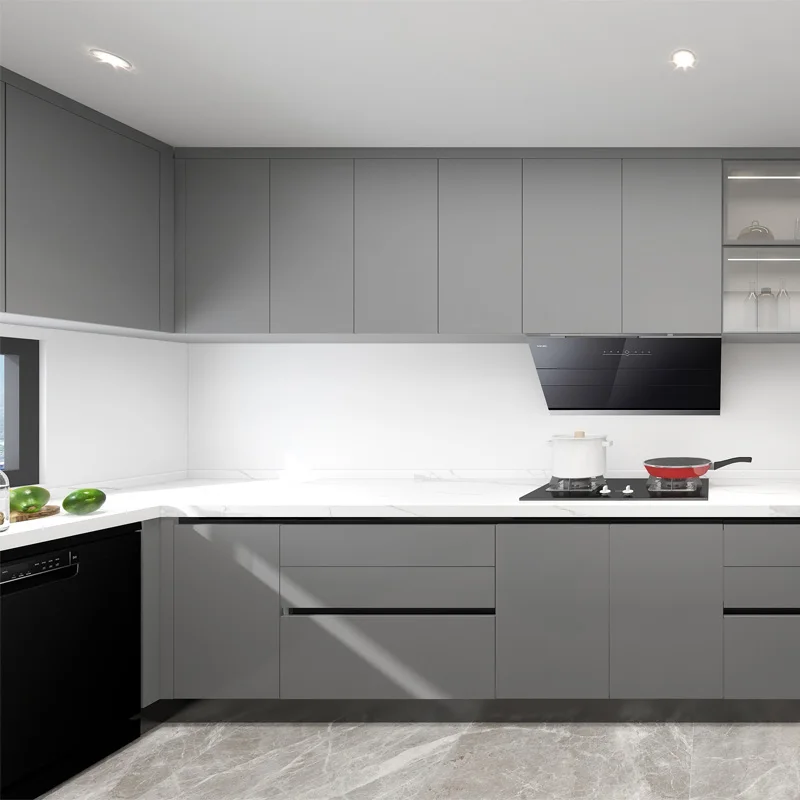 Elegant Modular Kichen Cabinet Modern Kitchen Furniture Luxury Designs for Small Kitchens in Prefab House