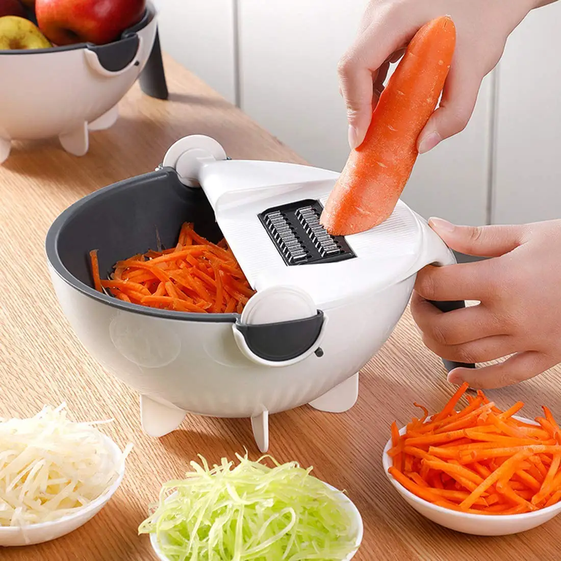 Кухонный многофункциональный измельчитель для мокрых фруктов ножи режущий нож ручной 9 в 1 терка овощей