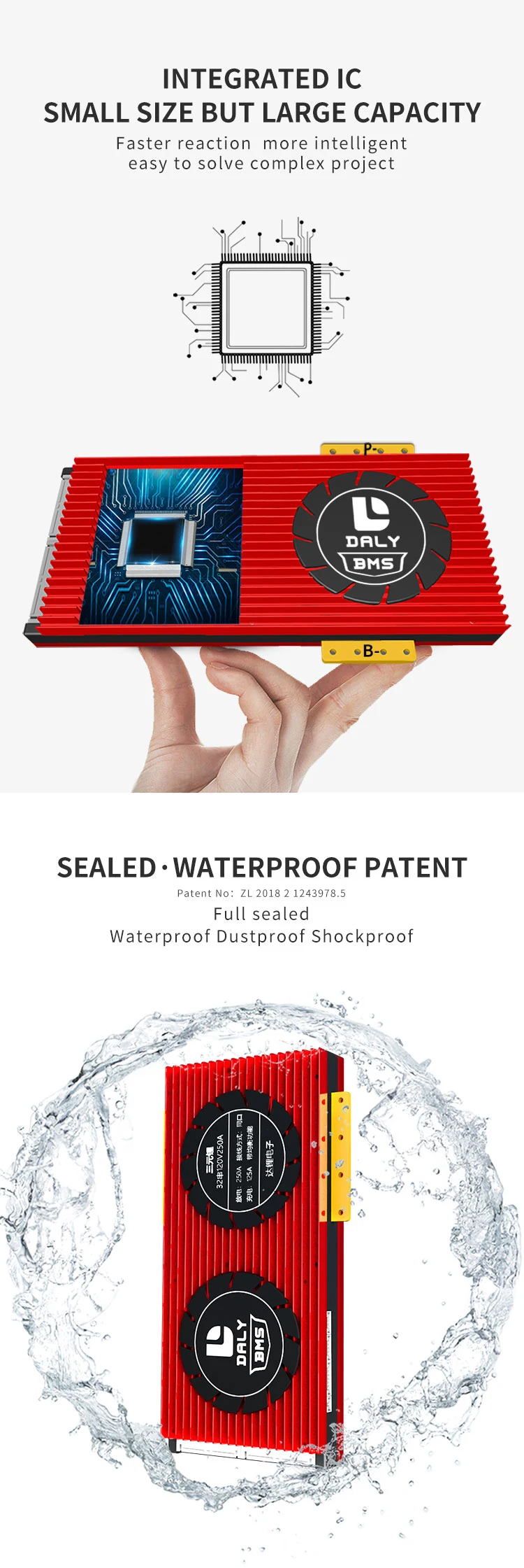 Daly OEM ODM 20S BMS 72V 150A High Current Li-ion For 3.7V 20 Cells BMS System Board  Lithium ion Battery Pack