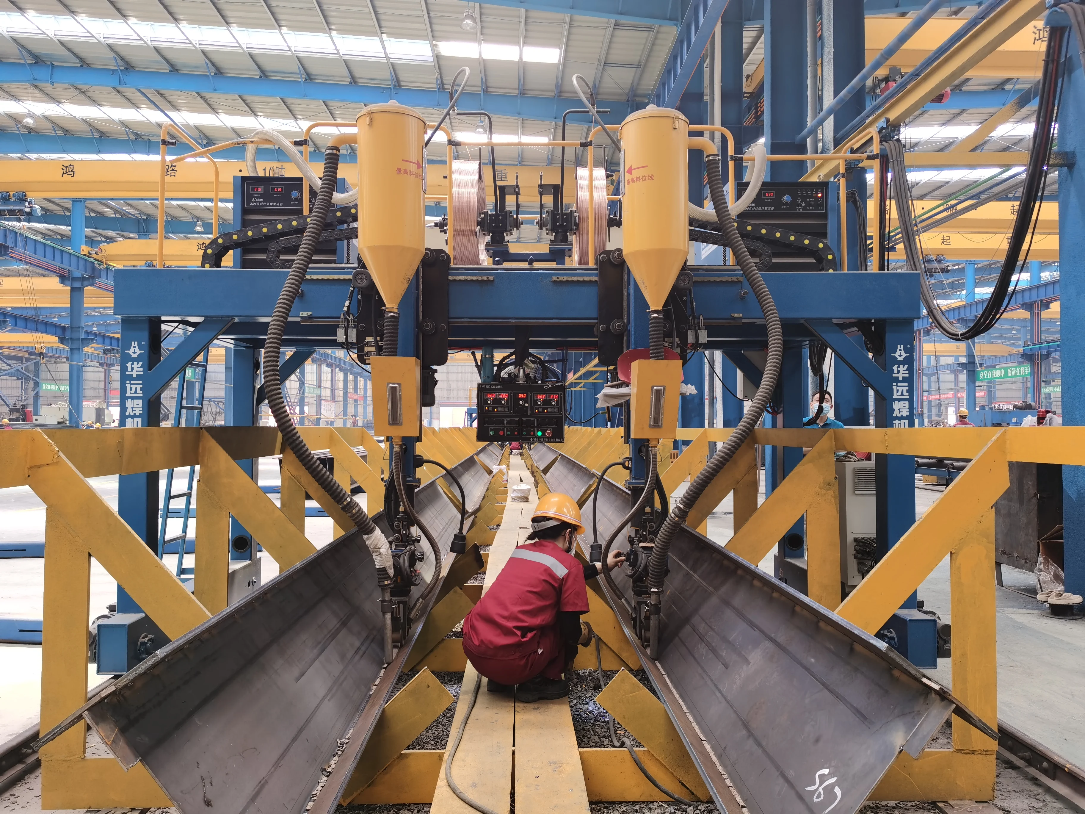 HUAYUAN welder GANTRY WELDING MACHINE used for H Beam steel welding