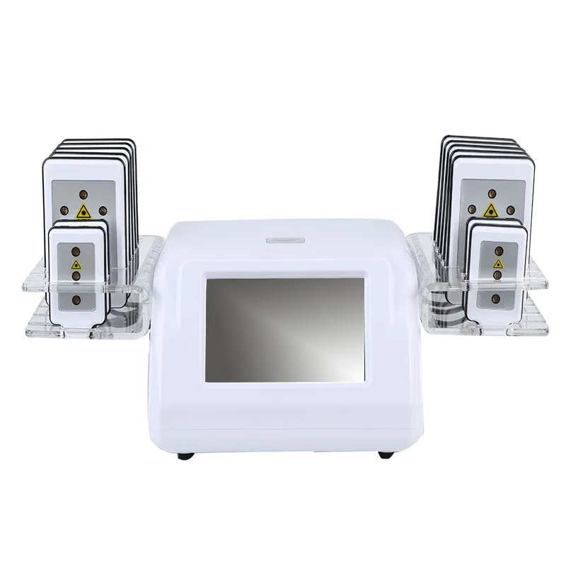Beauty device fat burning dissolution lipolaser slimming machine with 14 pads 650nm wavelength diode lipo laser slimming machine
