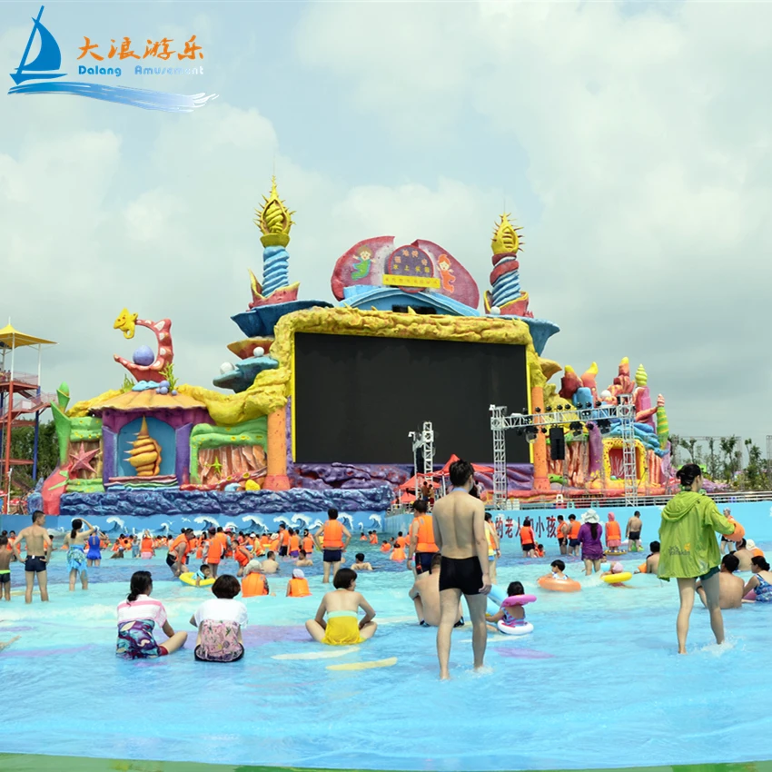 Guangzhou Factory Artificial Wave Pool Surf Wave Pool Machine Artificial Tsunami Wave Style Swimming Pool Equipment For
