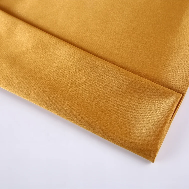 China suppliers chinese shiny polyester spandex silk satin fabric