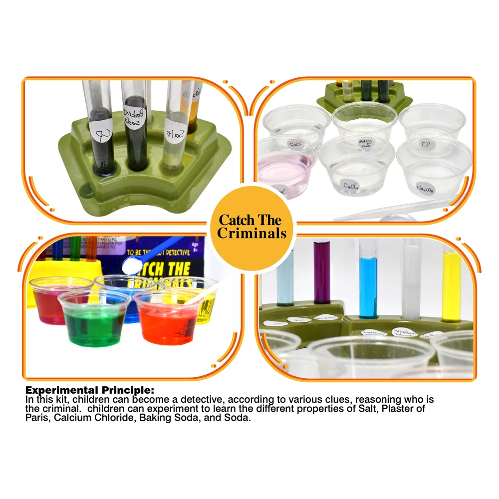 BIG BANG SCIENCE Educational Science Lab Experiment Kit Catch The Criminal Inspiring Kids Detective Training