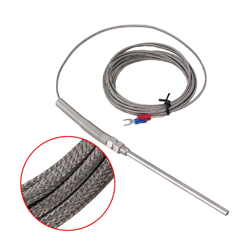 VSEC High Temperature Sensor 6mm Dia Probe 2 Wire Rtd  Pt100 Temperature Sensor