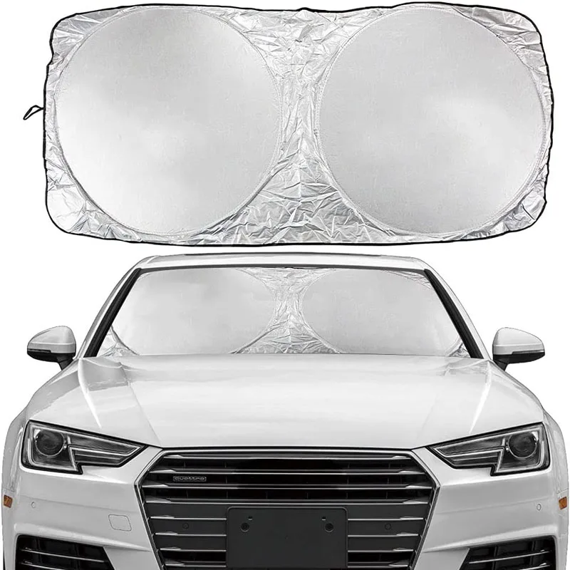 Light Weight Universal Car Windshield Sun Shade Cover Against Sun Rays Dust And Bird dropping