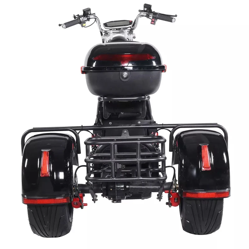 OT2808 1000w 2000w 60v12ah /20ah two removable battery citycoco fat tire 3 wheel double seat mobility electric scooter