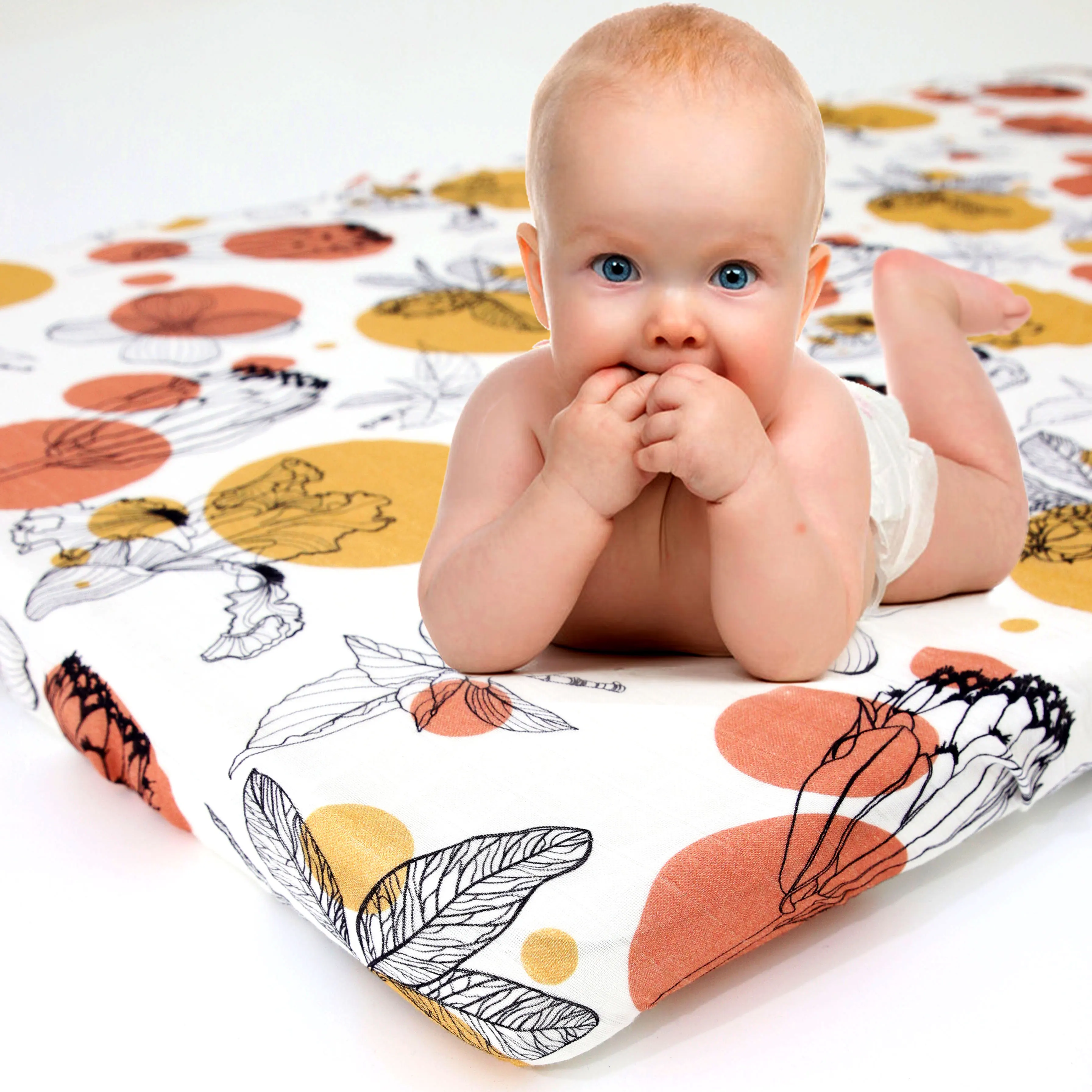 Organic Bamboo Cotton Nappy Change Easy Disassembly Muslin Baby Fitted  Crib Bed Sheet