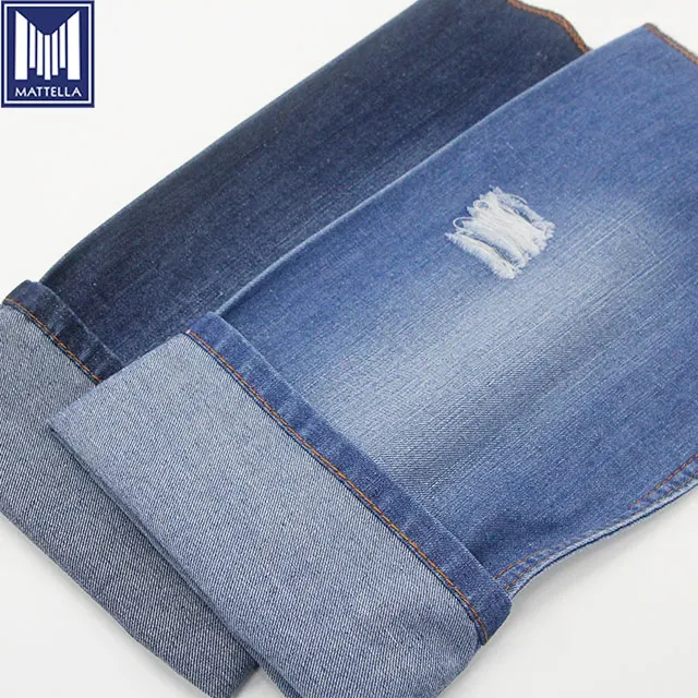 free samples stock lot light weight linen 100% cotton indigo dye rolls of denim fabric denim textile