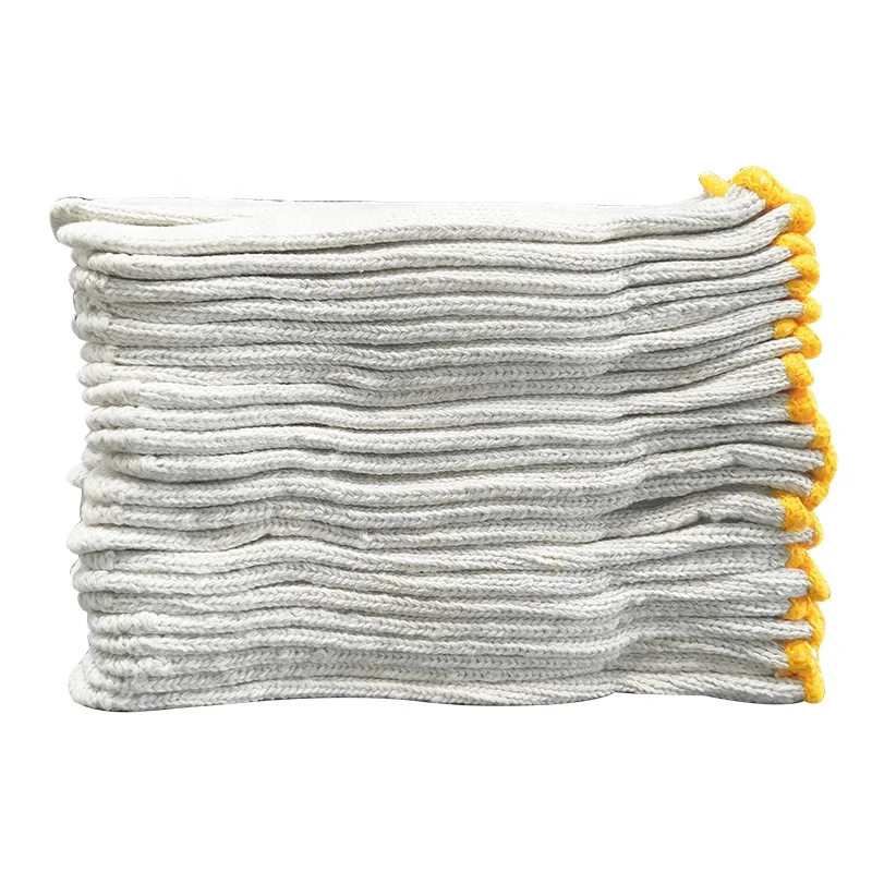 China manufacturer cheap price 10 gauge 7 gauge knitted cotton daily bulk hand white daily safety custom cotton work gloves