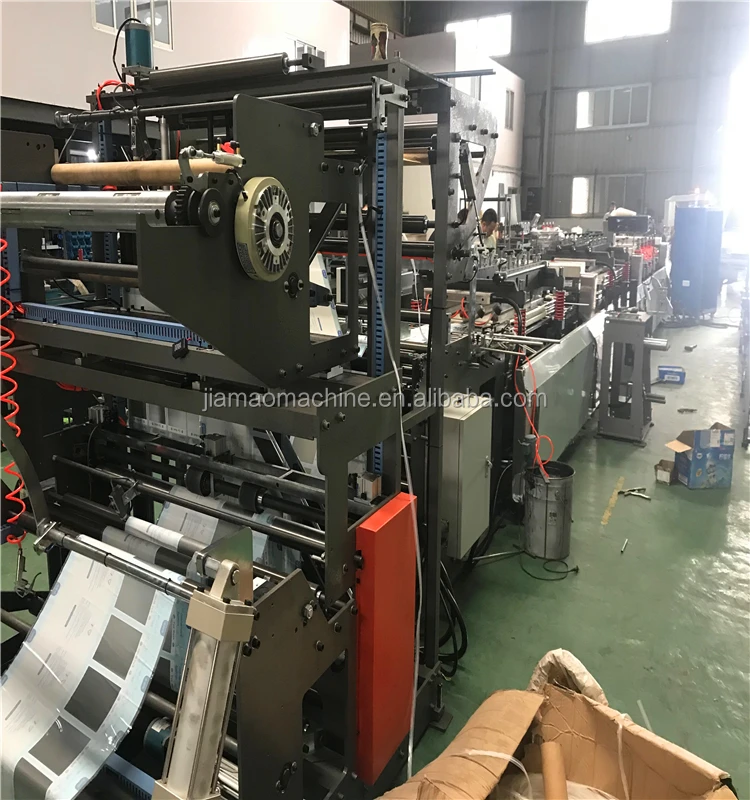 Self close plastic bag making machine polythene side sealing zipper machines