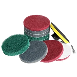 Factory Direct Sales Scouring pad Colorful Round shape 4 inch Industrial scouring pad