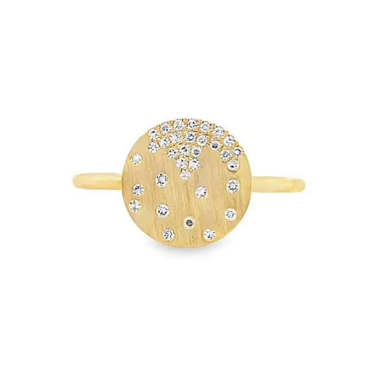 Высокое качество 925 стерлингового серебра 14K/18K позолоченный Vermeil Изящные Ювелирные изделия кубический цирконий вымощенный бриллиант кольцо для женщин