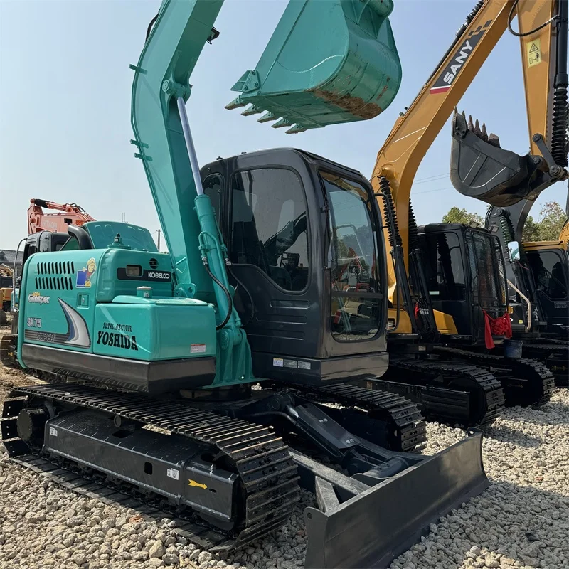 Экскаватор 2023 б/у KOBELCO 75 дешевая цена хорошее качество оригинальная машина для продажи 90% новая