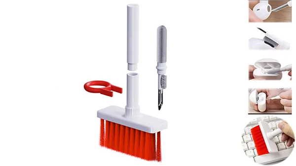 5-in-1 keyboard cleaning brush kit computer headset cleaning tool keyboard cleaner keycap puller kit for airpods