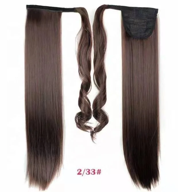 Оптовая продажа от производителя, волшебная пуговица паста тип длинные прямые волосы 30 цветов парики, синтетические высокотемпературные волокна материалы