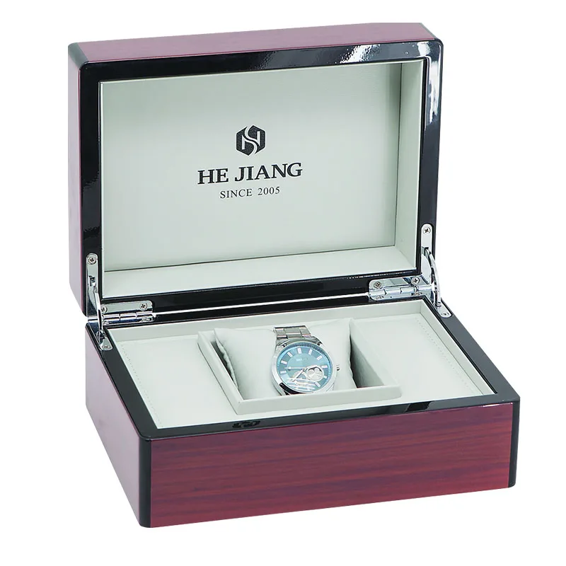 Factory luxury wooden watch box Leather watch box custom logo  watch display box