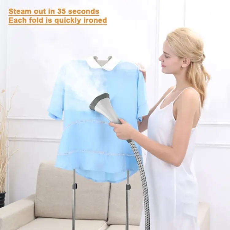Household 2.2L Capacity Fast Heat Up Standing Electric Steam Iron Hanging Garment Steamer