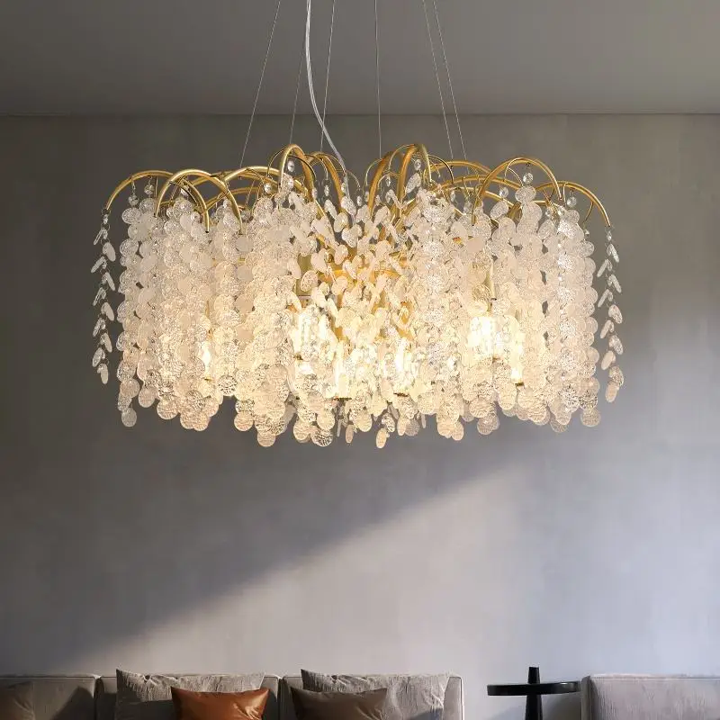 Dandelion Decoration Pendant Lights living room Tree Branch Raindrop K9 Crystal Chandelier