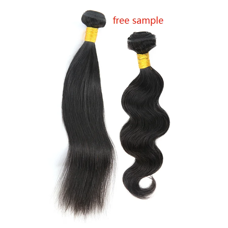 Free sample brazilian virgin human hair extensions, Natural cuticle aligned brazilian bone straight hair bundle