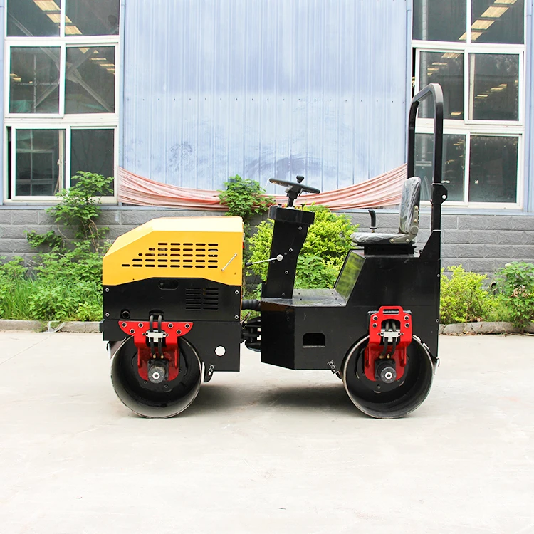 factory supply 2 ton ride on  double drum road roller