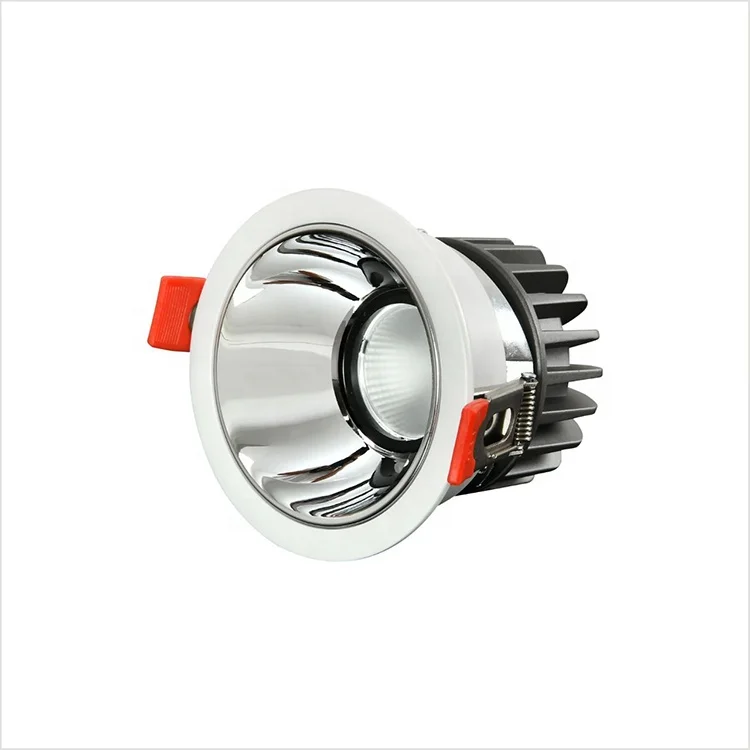7W Round Narrow Frame Anti-Fog Ceiling Light 3000-6500K Anti-Glare Die Casting Aluminum Downlights